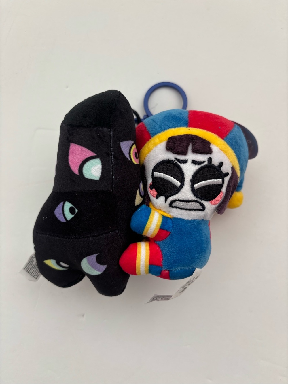 The Amazing Digital Circus Pomni Abstracted Jax Magnetic Plush Keychain Set TADC